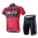2015 Nalini Racing-Drapeau Rot Radtrikot Kurzarm und Kurz Radhose Radtrikot Kaufen