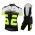 2015 Nalini Bao Weiß-Schwarz Fluo Fahrradbekleidung Satz Fahrradtrikot Kurzarm Trikot und Kurz Trägerhose Radtrikot Kaufen