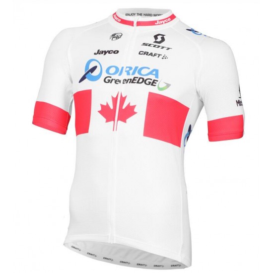 2015 ORICA GREENEDGE Canadian Champion Radtrikot Kurzarm Radtrikot Kaufen 2015 ORICA GREENEDGE Canadian Champion Radtrikot Kurzarm Radtrikot Kaufen