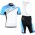 2015 SIDI Fahrradbekleidung Satz Fahrradtrikot Kurzarm Trikot und Kurz Trägerhose blau Radtrikot Kaufen