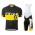 2015 Proteam Scott Schwarz-Gelb Fahrradbekleidung Satz Fahrradtrikot Kurzarm Trikot und Kurz Trägerhose Radtrikot Kaufen