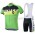 2015 Scott Fahrradbekleidung Satz Fahrradtrikot Kurzarm Trikot und Kurz Trägerhose Grün Radtrikot Kaufen