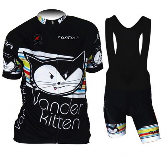 2015 Wilier Damen Fahrradbekleidung Satz Fahrradtrikot Kurzarm Trikot und Kurz Trägerhose schwarz Radtrikot Kaufen