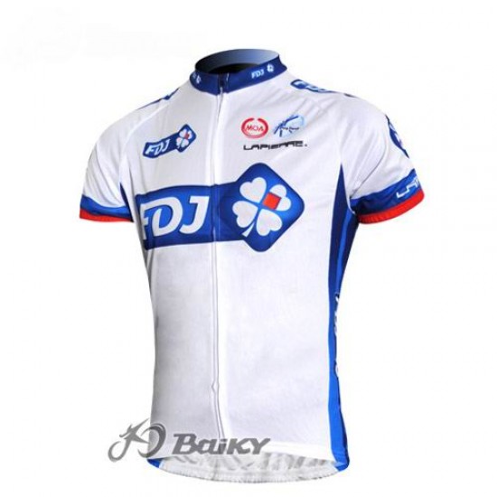 FDJ-BigMat Pro Team Radtrikot Kurzarm Weiß Blau Radtrikot Kaufen FDJ-BigMat Pro Team Radtrikot Kurzarm Weiß Blau Radtrikot Kaufen