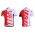 2012 Specialized Radbekleidung Radtrikot Kurzarm und Fahrradhosen Kurz Rot Weiß Radtrikot Kaufen