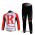 RadioShack Trek Radbekleidung Satz Fahrradtrikot Langarm und Lang Radhose Rot Radtrikot Kaufen