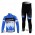 Garmin Barracuda Pro Team Radbekleidung Satz Fahrradtrikot Langarm und Lang Radhose Blau Weiß Radtrikot Kaufen