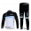 Leopard trek Pro Team Radbekleidung Satz Fahrradtrikot Langarm und Lang Radhose Weiß Schwarz Radtrikot Kaufen
