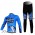 Saxo Bank Sungard Pro Team Radbekleidung Satz Fahrradtrikot Langarm und Lang Radhose Blau Schwarz Radtrikot Kaufen