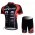 MHW Cube Racing Team Radbekleidung Radtrikot Kurzarm und Fahrradhosen Kurz Rot Schwarz Radtrikot Kaufen