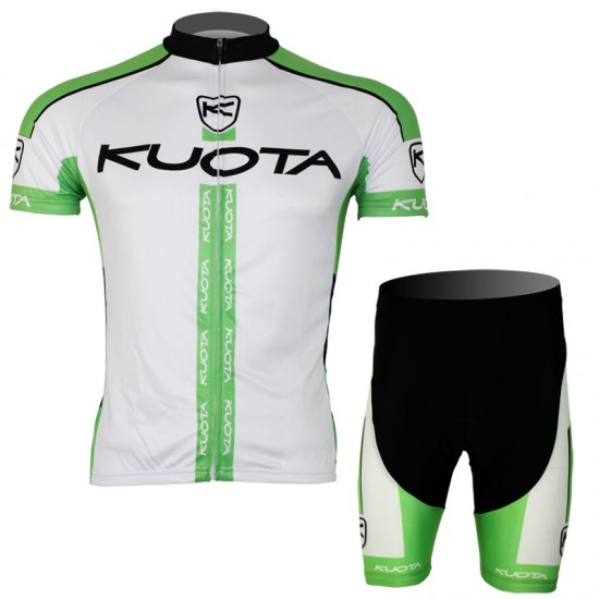 2013 KUOTA Radtrikot Kurzarm und Kurz Radhose Kits Weiß Grün Radtrikot Kaufen 2013 KUOTA Radtrikot Kurzarm und Kurz Radhose Kits Weiß Grün Radtrikot Kaufen