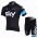 2013 Team Sky Radtrikot Kurzarm und Kurz Radhose Kits Schwarz Blau Radtrikot Kaufen