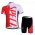 Specialized Radbekleidung Satz Radtrikot Kurzarm und Kurz Trägerhose Rot Weiß Radtrikot Kaufen