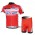 Katusha Russland Radbekleidung Radtrikot Kurzarm und Fahrradhosen Kurz Rot Radtrikot Kaufen