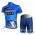 2012 Saxo Bank Radbekleidung Radtrikot Kurzarm und Fahrradhosen Kurz Blau Radtrikot Kaufen