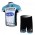 2012 Omega Pharma-Quick Step Radbekleidung Radtrikot Kurzarm und Fahrradhosen Kurz Weiß Blau Radtrikot Kaufen