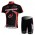 Merida Multivan Flex Stay Radbekleidung Radtrikot Kurzarm und Fahrradhosen Kurz Schwarz Rot Radtrikot Kaufen