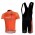 Euskaltel-Euskadi Pro Team Radtrikot Kurzarm Kurz Trägerhose Kits Orange Radtrikot Kaufen