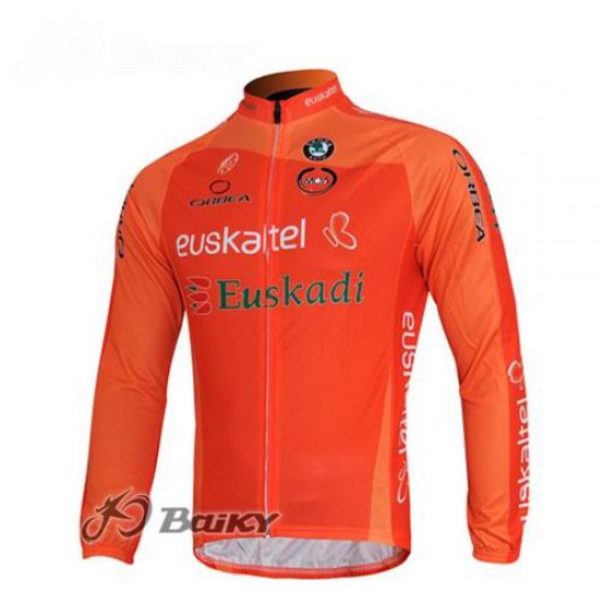 Euskaltel-Euskadi Pro Team Fahrradtrikot Langarm Orange Radtrikot Kaufen Euskaltel-Euskadi Pro Team Fahrradtrikot Langarm Orange Radtrikot Kaufen