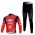 Giant Sram Pro Team Fahrradbekleidung Radtrikot Satz Langarm und Lange Fahrradhose Rot Schwarz Radtrikot Kaufen