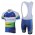 2013 Green Edge ORICA Fahrradbekleidung Satz Fahrradtrikot Kurzarm Trikot und Kurz Trägerhose Blau Radtrikot Kaufen