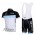 Leopard Trek Pro Team Fahrradbekleidung Satz Fahrradtrikot Kurzarm Trikot und Kurz Trägerhose Schwarz Blau Weiß Radtrikot Kaufen