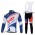 Lotto Belisol Fahrradbekleidung Radtrikot Satz Langarm und Lange Fahrradhose Weiß Blau Radtrikot Kaufen
