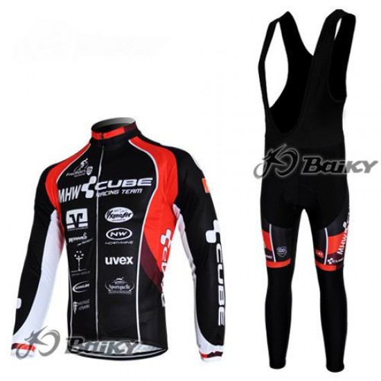 MHW Cube Racing Team Fahrradbekleidung Radtrikot Satz Langarm und Lange Trägerhose Rot Schwarz Radtrikot Kaufen MHW Cube Racing Team Fahrradbekleidung Radtrikot Satz Langarm und Lange Trägerhose Rot Schwarz Radtrikot Kaufen