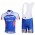 Omega Pharma-Quick Step innergetic Fahrradbekleidung Satz Fahrradtrikot Kurzarm Trikot und Kurz Trägerhose Blau Weiß Radtrikot Kaufen