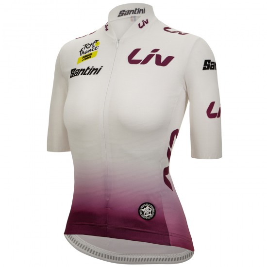 Damen Weißes Damen-T-Shirt Tour de France 2024 Radtrikot Kaufen Damen Weißes Damen-T-Shirt Tour de France 2024 Radtrikot Kaufen