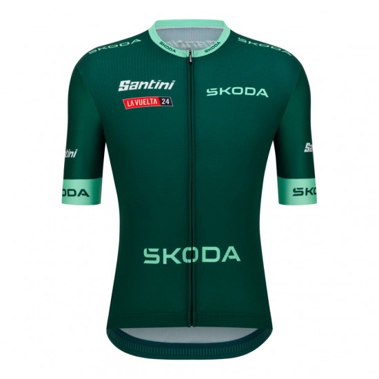 Herren Santini Vuelta Espana grun trikot 2024 Radtrikot Kaufen