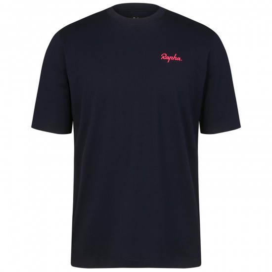 Herren T-Shirt Rapha Logo-Blau Radtrikot Kaufen