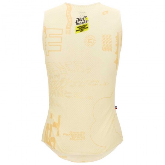 Herren Santini Tour de France 2024 armellose radunterhemd-Grand Départ Radtrikot Kaufen Herren Santini Tour de France 2024 armellose radunterhemd-Grand Départ Radtrikot Kaufen