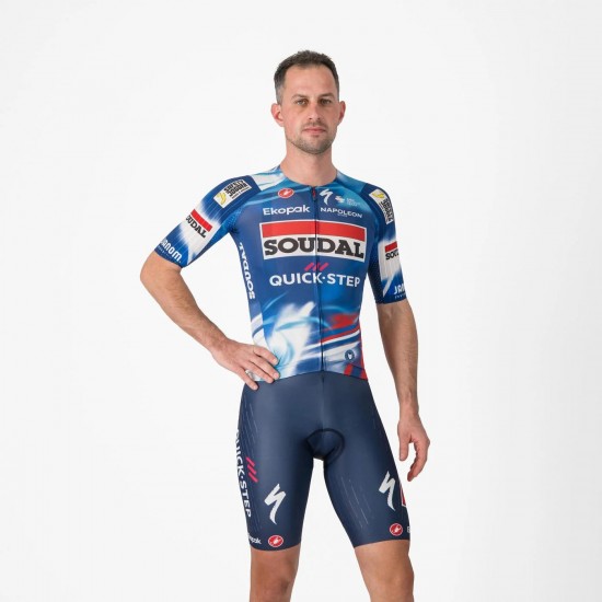 Herren Castelli Soudal Quick-Step 2025 Free Aero Race S tragerhose Radtrikot Kaufen Herren Castelli Soudal Quick-Step 2025 Free Aero Race S tragerhose Radtrikot Kaufen