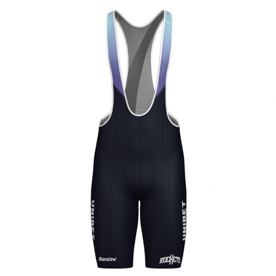 Herren Team Unibet Rockets 2025 Santini tragerhose-Blau Radtrikot Kaufen