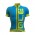 2016 ALE Graphics PRR Arcobaleno blau Radtrikot Kurzarm Radtrikot Kaufen
