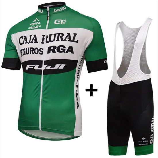 2016 Caja Rural Fahrradbekleidung Satz Fahrradtrikot Kurzarm Trikot und Kurz Trägerhose Radtrikot Kaufen