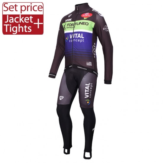 2016 FORTUNEO-VITAL CONCEPT Team Fahrradbekleidung Satz Radtrikot Langarm und Lange Radhose Radtrikot Kaufen 2016 FORTUNEO-VITAL CONCEPT Team Fahrradbekleidung Satz Radtrikot Langarm und Lange Radhose Radtrikot Kaufen