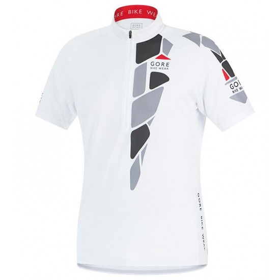 2016 GORE Element K-Rock Weiß rot Radtrikot Kurzarm Radtrikot Kaufen