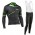 2016 Northwave Grün Schwarz Fahrradbekleidung Langarm Radtrikot und Trägerhosen Set Radtrikot Kaufen