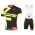 2016 Pinarello Bandiera schwarz-geel Fahrradbekleidung Satz Radtrikot Kurzarm+Kurz Trägerhose Radtrikot Kaufen