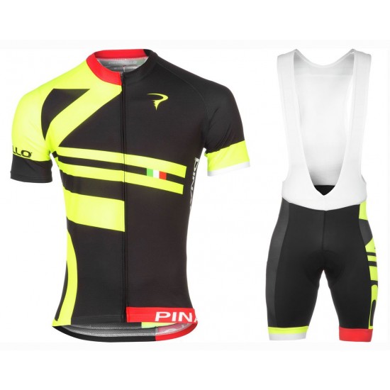 2016 Pinarello Bandiera schwarz-geel Fahrradbekleidung Satz Radtrikot Kurzarm+Kurz Trägerhose Radtrikot Kaufen 2016 Pinarello Bandiera schwarz-geel Fahrradbekleidung Satz Radtrikot Kurzarm+Kurz Trägerhose Radtrikot Kaufen
