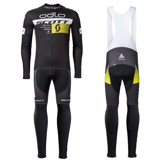 2016 Scott ODLO Team Schwarz Fahrradbekleidung Satz Radtrikot Langarm+Lang Trägerhose Radtrikot Kaufen 2016 Scott ODLO Team Schwarz Fahrradbekleidung Satz Radtrikot Langarm+Lang Trägerhose Radtrikot Kaufen