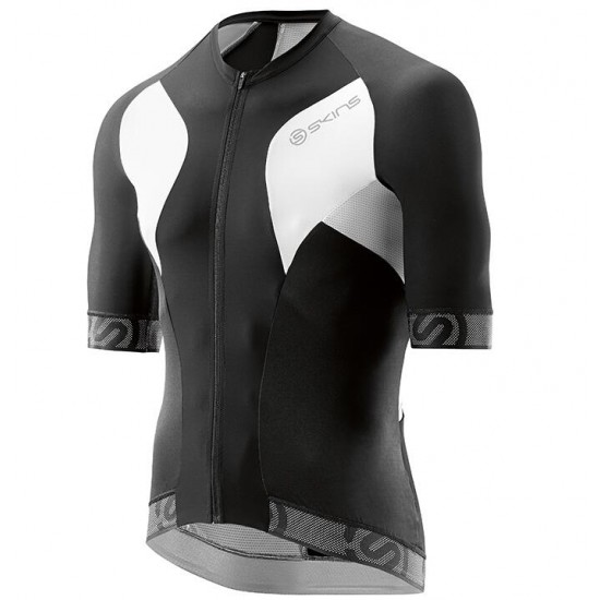 2016 Skins Tremola Radtrikot Kurzarm schwarz Weiß Radtrikot Kaufen 2016 Skins Tremola Radtrikot Kurzarm schwarz Weiß Radtrikot Kaufen