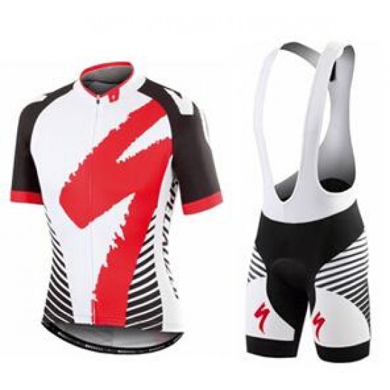 2016 Specialized Comp Racing Ss blanc Fahrradbekleidung Satz Fahrradtrikot Kurzarm Trikot und Kurz Trägerhose Radtrikot Kaufen