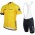 2016 Strava gelb Fahrradbekleidung Satz Fahrradtrikot Kurzarm Trikot und Kurz Trägerhose Radtrikot Kaufen
