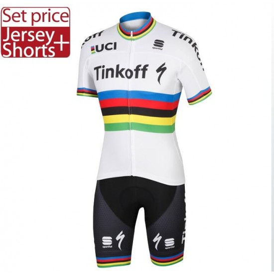 2016 TINKOFF World Champion Radbekleidung Radtrikot Kurzarm und Fahrradhosen Kurz Radtrikot Kaufen 2016 TINKOFF World Champion Radbekleidung Radtrikot Kurzarm und Fahrradhosen Kurz Radtrikot Kaufen
