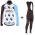 2017 AG2R La Mondiale Weiß Fahrradbekleidung Satz Radtrikot Langarm+Lang Trägerhose Radtrikot Kaufen