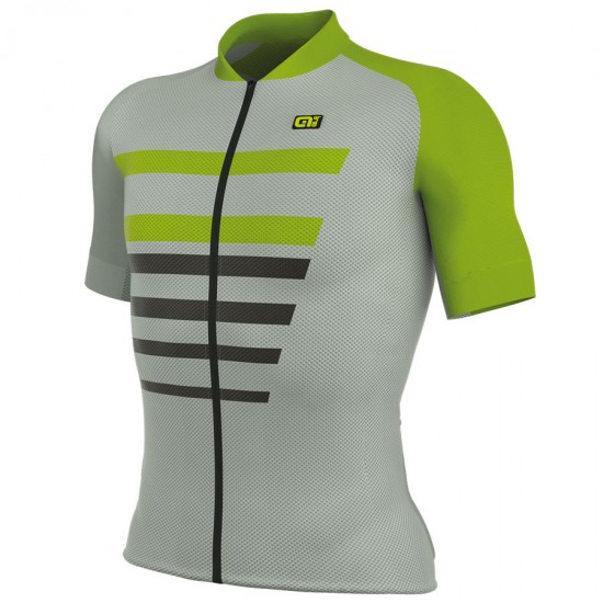 2017 Ale PRR 2.0 Piuma Radtrikot Kurzarm Grau Grün Radtrikot Kaufen