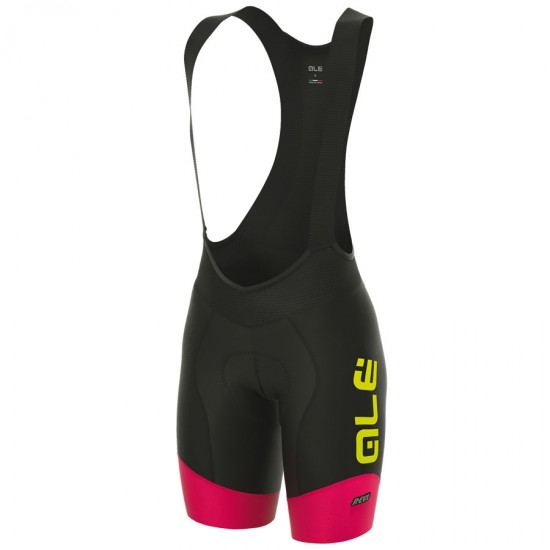 2017 Damen Ale R-EV1 Master Kurz Trägerhose Schwarz Pink Fluo Radtrikot Kaufen